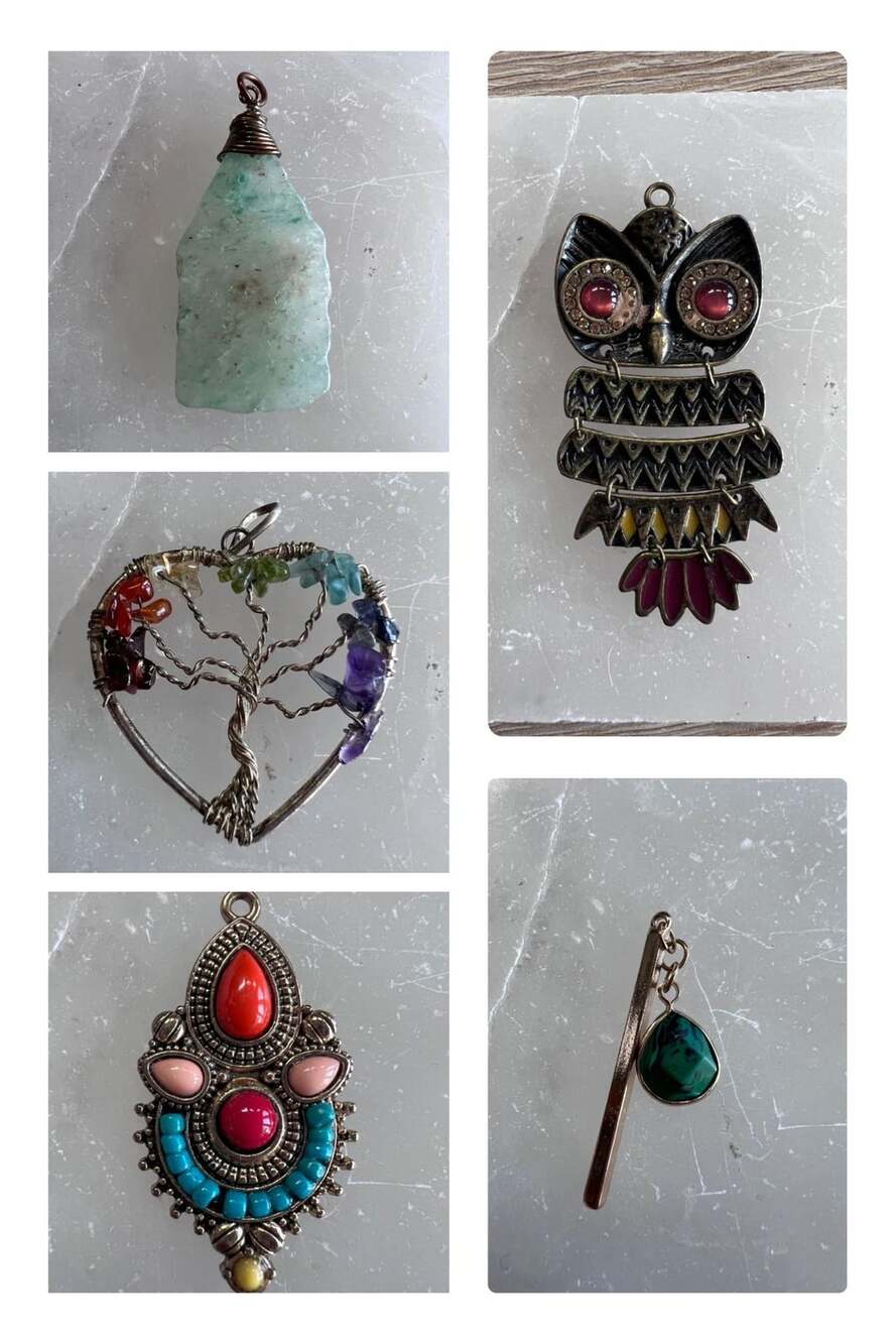 Assorted Lot of 5 Pendants